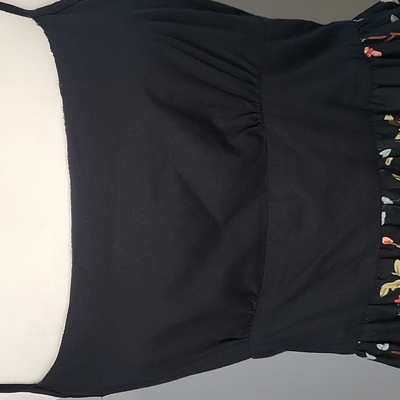 Wet Seal Floral Lined Hidden Back Zip Adjustable Strap Cotton Sundress - Size M - Picture 5 of 12